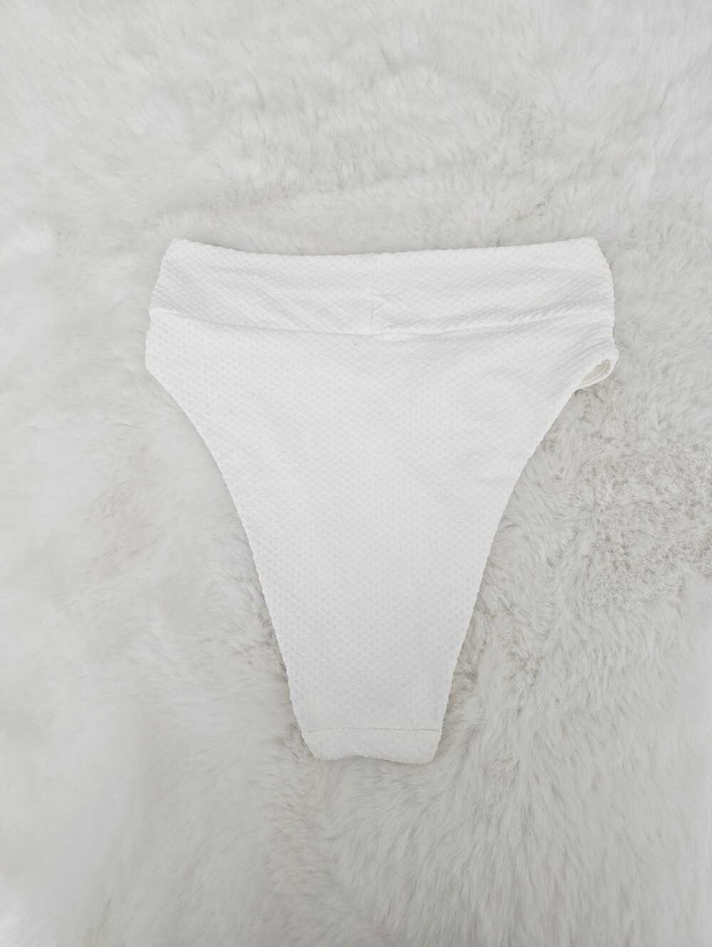 AERIE🛟 Jacquard Crossover High Cut Cheeky Bikini Bottom SIZE L - Picture 8 of 8